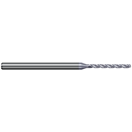 HARVEY TOOL High Performance Drill for Aluminum Alloys, 1.270 mm, Number of Flutes: 3 ERY0500-C8
